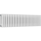 Aquarius Bathrooms Column Radiator Aquarius Foundry Horizontal 4 Column Radiator in White