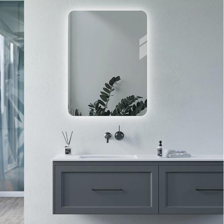 Aquarius Bathrooms Illuminated Mirror Aquarius Muse 500 x 700mm Rectangle Back-Lit LED Mirror AQMU0086