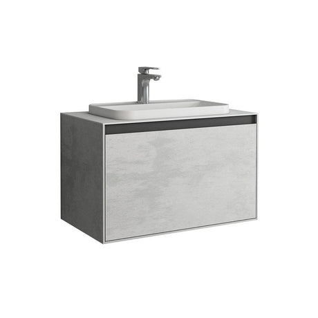Aquarius KF-Series One Drawer 800mm Vanity Unit with Countertop