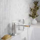 Aquarius Bathrooms Bath Mixer Aquarius Tetra 2-Hole Deck Mounted Bath Mixer Tap