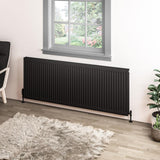 Aquarius Type 11 Compact Panel Radiator In Matt Black