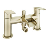 Aquarius Bathrooms Bath Shower Mixer Brushed Brass Aquarius Niagara Waterfall Bath Shower Mixer with Kit