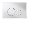 Aquarius Flush Plate Aquarius Drake Flush Plate Round Buttons in Chrome