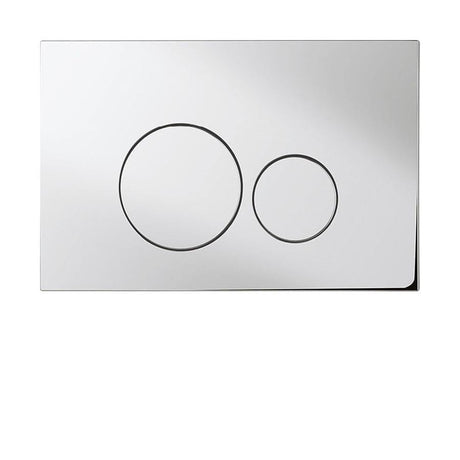 Aquarius Flush Plate Aquarius Drake Flush Plate Round Buttons in Chrome