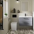 Aquarius Bathrooms Back To Wall Toilet Aquarius Aspect Rimless Back to Wall Square Toilet with Soft Close Seat