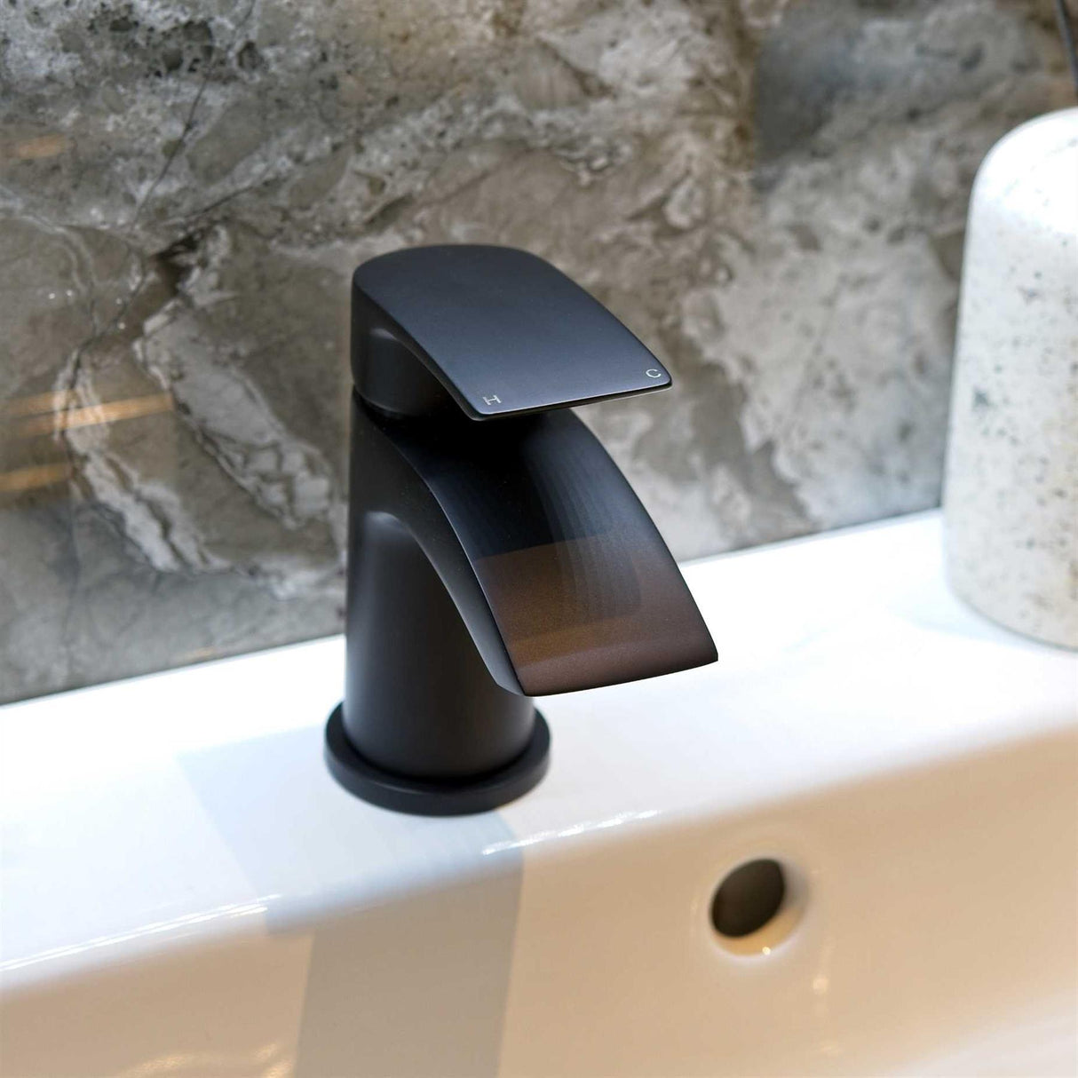 Aquarius Arc Mini Mono Basin Mixer Tap with Waste