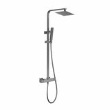 Aquarius Bathrooms Exposed Shower Set Aquarius RainLux Cool Touch Adjustable Square Exposed Shower Valve and Kit