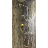 Aquarius Bathrooms Exposed Shower Set Aquarius RainLux Cool Touch Adjustable Round Exposed Shower Valve and Kit