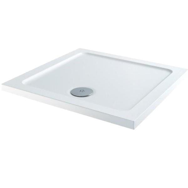 Aquarius Bathrooms Shower Tray Aquarius Vital Stone Resin Square Shower Tray