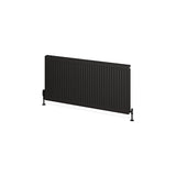 Aquarius Bathrooms Type 21 Aquarius Type 21 Compact Panel Radiator In Matt Black