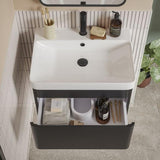 Aquarius Bathrooms Wall Mounted Vanity Unit Aquarius Sophie Wall Hung One Drawer Vanity Unit with 1 Tap Hole Basin