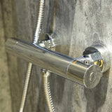 Aquarius RainLux Easy-Fit Round Bar Shower Valve and Kit Chrome AQRL31BARCH