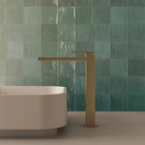 Aquarius Bathrooms Tall Basin Tap Brushed Brass Aquarius Myron Tall Mono Basin Mixer Tap