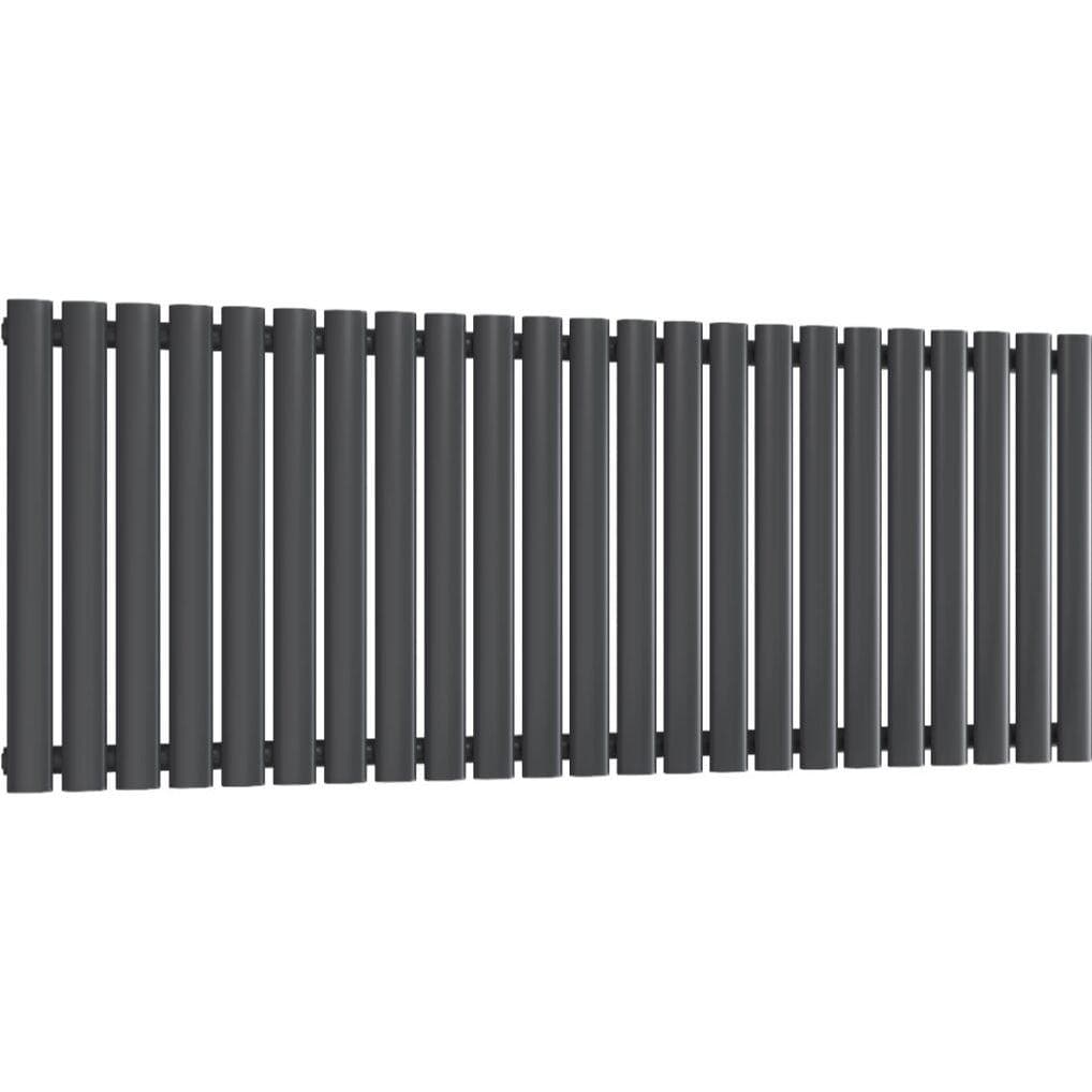 Aquarius Bathrooms Column Radiator 600 x 1440mm Aquarius Athens Single Horizontal Column Radiator in Anthracite