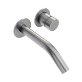 Aquarius Bathrooms Wall Mounted Basin Tap Aquarius  Ixora Wall Mounted 2 Hole Basin Mixer Tap in 316 Stainless Steel