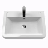 Aquarius Bathrooms Wall Mounted Vanity Unit Aquarius Seren 600mm Wall Mounted One Drawer Vanity Unit with Basin