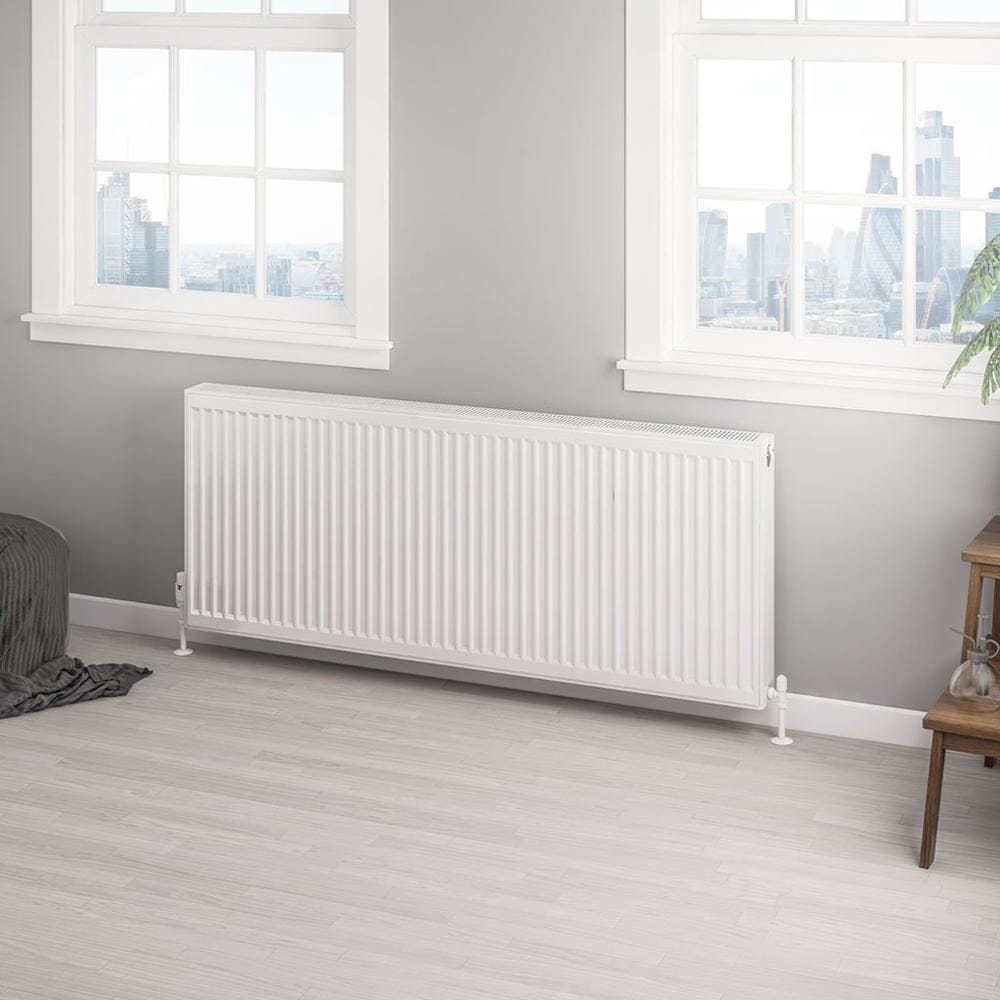 Aquarius Bathrooms Bathroom Heating 600 x 1500 Aquarius Type 22 Compact Panel Radiator in Gloss White
