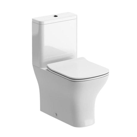 Aquarius Bathrooms Close Coupled Toilet Aquarius Sequoia Fully Shrouded Short Projection Close Coupled Toilet with Slimline Soft Close Seat