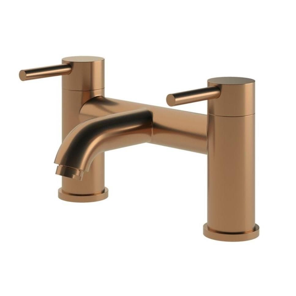Aquarius Bathrooms Bath Mixer Brushed Bronze Aquarius Zanelli Bath Filler Tap
