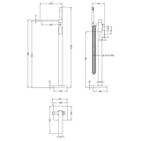 Aquarius Bathrooms Freestanding Bath Filler Aquarius Tetra Freestanding Bath Mixer Tap with Pencil Shower Handset