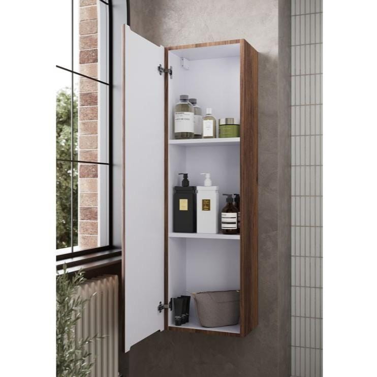 Aquarius Bathrooms Storage Unit Aquarius Corinthe 350mm Fluted Wall Mounted Tall Storage Unit
