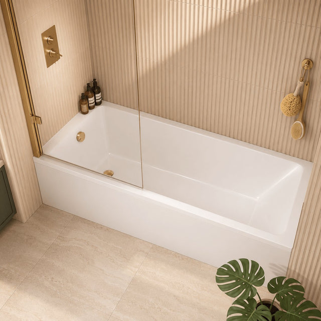 Aquarius Bathrooms Single Ended Bath 1700 x 700mm Aquarius Brenig Single Ended Bath With Legs Set