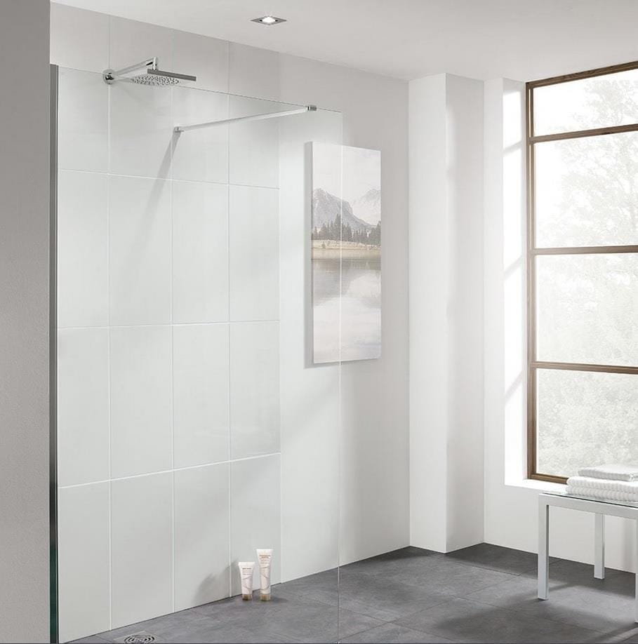 Aquarius Bathrooms Wetroom Panel Kit Aquarius LevAqua Wetroom Screen 8mm Easy Clean Glass