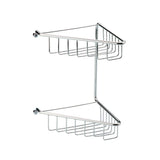 Aquarius Bathrooms Basket Aquarius 2 Tier Corner Shower Caddy