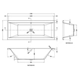 Aquarius Bathrooms Double Ended Bath Aquarius Leven Square Double Ended Bath With Legs Set