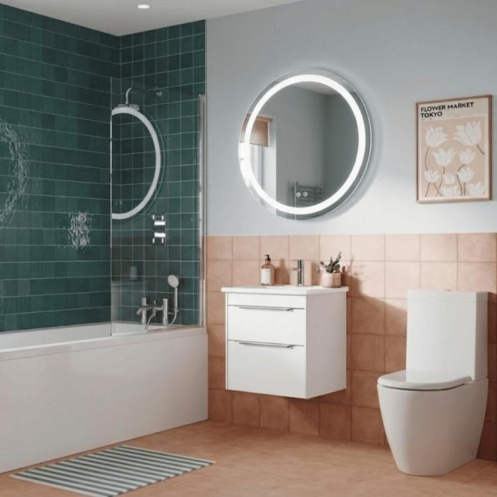 Aquarius Bathrooms Complete Bathroom Suite Aquarius Stillwater Complete Bathroom Suite with Shower, Bath and Rimless Toilet