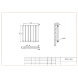 Aquarius Bathrooms Column Radiator Aquarius Athens Horizontal Double Column Radiator