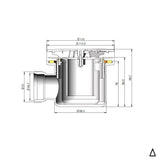 Aquarius Bathrooms Shower Tray Waste Aquarius Urbano 90mm Shower Waste with Cover for 45mm Trays Online