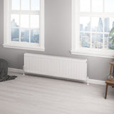 Aquarius Bathrooms Bathroom Heating 400 x 1400 Aquarius Type 22 Compact Panel Radiator in Gloss White