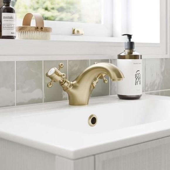 Aquarius Chic Basin Mixer Tap with Pop-Up Waste