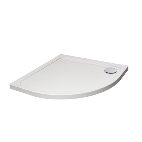 Aquarius Bathrooms Quadrant Shower Tray 1000x1000mm Aquarius Urbano Quadrant 45mm Stone Resin Shower Tray in White