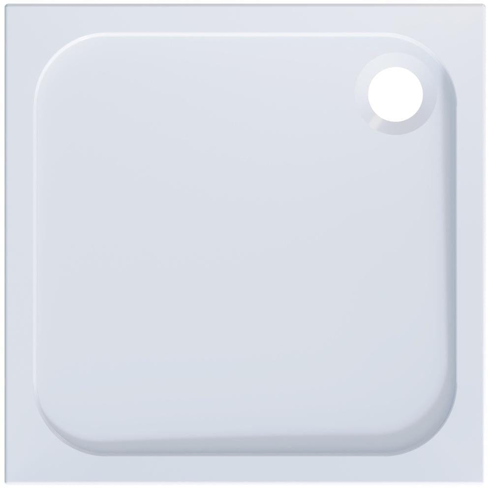 Aquarius Bathrooms Square Shower Tray 700 x 700mm Aquarius Pluvia 45mm Stone Resin Square Shower Tray