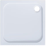 Aquarius Bathrooms Square Shower Tray 700 x 700mm Aquarius Pluvia 45mm Stone Resin Square Shower Tray