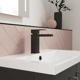 Aquarius Bathrooms Tall Basin Tap Matt Black Aquarius Tetra Mono Basin Mixer Tap with Clicker Waste