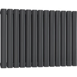 Aquarius Bathrooms Column Radiator 600 x780mm / Anthracite Aquarius Athens Horizontal Double Column Radiator