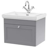Aquarius Wall Mounted Vanity Unit Aquarius Leighton 600mm Wall Mounted One Drawer Vanity Unit with Basin