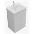Aquarius Bathrooms Vanity Unit 500mm Aquarius Halite Waterproof White Vanity Unit and 1TH Basin
