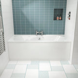 Aquarius Bathrooms Double Ended Bath 1700 x 750mm Aquarius Maree Double Ended Bath With Legs Set