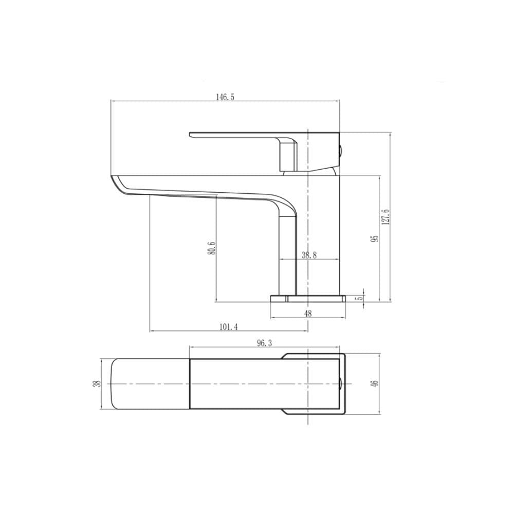 Aquarius Bathrooms Cloakroom Tap Aquarius Hydro Mini Mono Basin Mixer Tap with Waste