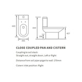 Aquarius Bathrooms Bathroom Suite Aquarius View 650mm Vanity Unit with Basin and Close Coupled Toilet Set in White