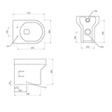 Aquarius Bathrooms Vanity Unit Suite Aquarius Urbano Premium 900mm Vanity Unit  Suite (with Back to Wall Toilet)