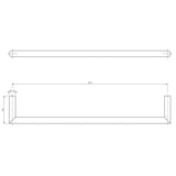 Aquarius Bathrooms Towel Rails and Rings Aquarius Mio Towel Rail