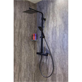 Aquarius Bathrooms Exposed Shower Set Aquarius RainLux Cool Touch Adjustable Square Exposed Shower Valve and Kit