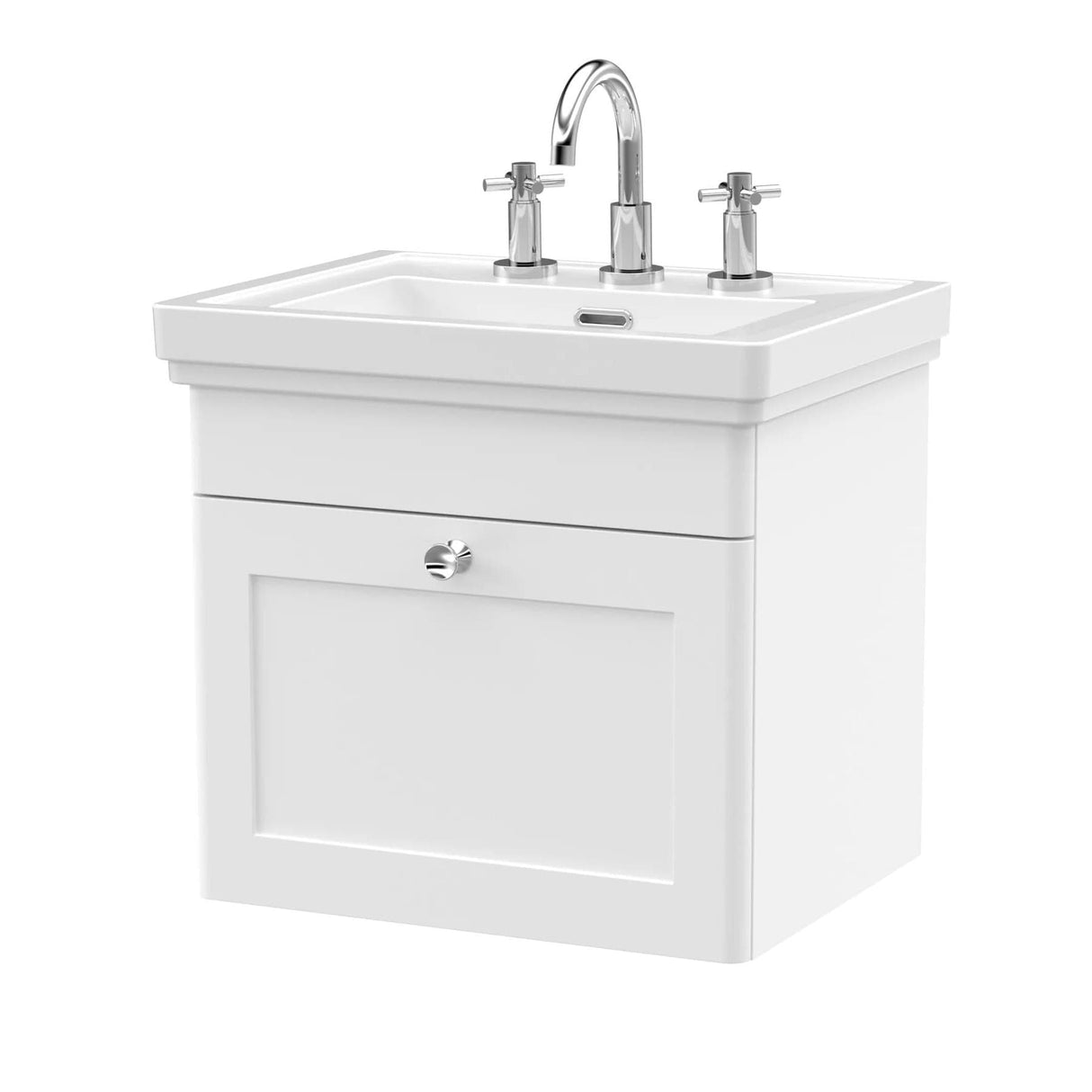 Aquarius Wall Mounted Vanity Unit Aquarius Leighton 500mm Wall Mounted One Drawer Vanity Unit with Basin