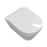 Aquarius Bathrooms Wall Hung Toilet Aquarius Emma Rimless ProFlush Short Projection Wall Hung Toilet with Soft Close Seat