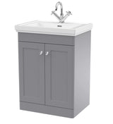 Aquarius Bathrooms Floor Standing Vanity Unit Aquarius Leighton 600mm Floor Standing Two Door Vanity Unit with Basin